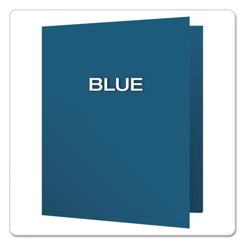 Image of Oxford Twin-Pocket Folders With 3 Fasteners, 0.5" Capacity, 11 X 8.5, Blue, 25/box