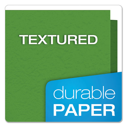 Image of Oxford 57703 Twin-Pocket Folder with Prong Fasteners, Accommodates (135) 11 x 8.5 Sheets, Green, 25/Box