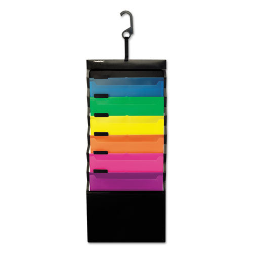 Image of Pendaflex® 52891 Desk Free Hanging Organizer With Case, 1" Expansion, 6 Sections, Buckle Closure, Letter Size, Black