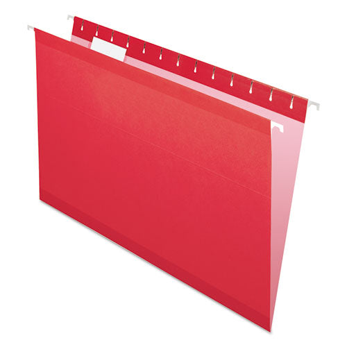 Image of Pendaflex® 04153 1/5 ASST Colored Reinforced Hanging Folders, Legal Size, 1/5-Cut Tabs, Assorted Colors, 25/Box