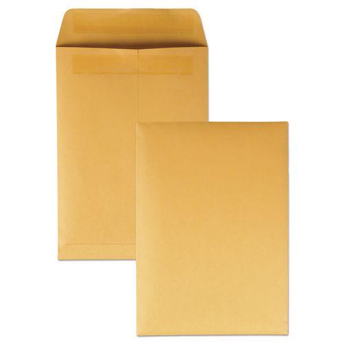 Image of Quality Park Redi-Seal Catalog Envelope, #6, Cheese Blade Flap, Redi-Seal Adhesive Closure, 7.5 x 10.5, Brown Kraft, 250/Box