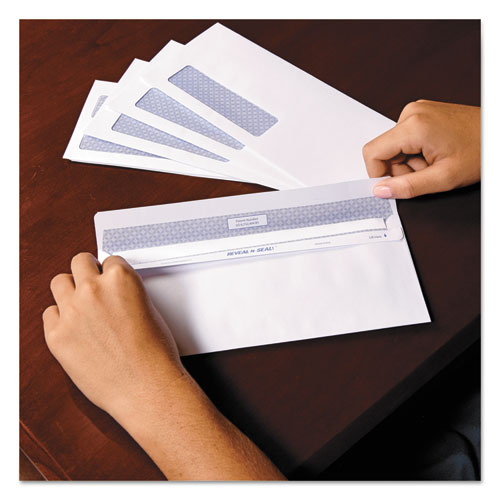 Image of Quality Park QUA67529 Reveal-N-Seal Envelope, #9, Commercial Flap, Self-Adhesive Closure, 3.88 X 8.88, White, 500/box