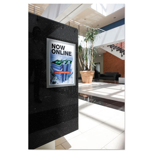 Image of Durable® 476923 DURAFRAME Sign Holder, 11 x 17, Silver, 2/Pack