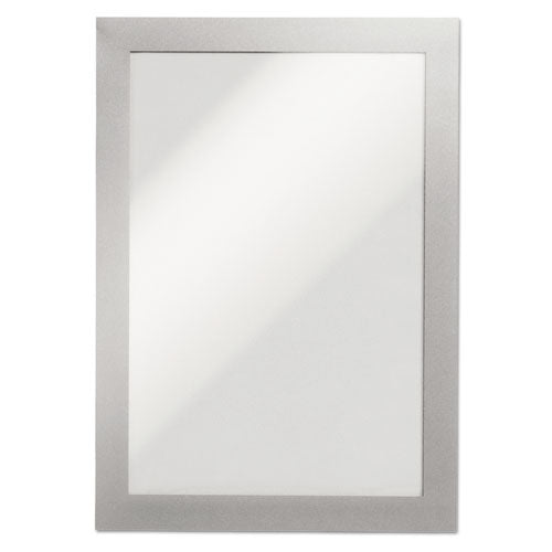 Image of Durable® 491323 DURAFRAME Sign Holder, 5.5 x 8.5, Silver, 2/Pack