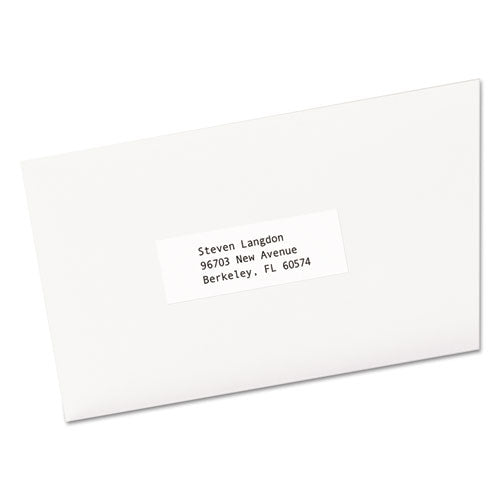 Image of Avery® 05334 Copier Mailing Labels, Copiers, 1 X 2.81, White, 33/sheet, 500 Sheets/box