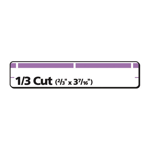 Image of Avery® 05666 Permanent TrueBlock File Folder Labels with Sure Feed Technology, 0.66" x 3.44", White, 30/Sheet, 25 Sheets/Pack