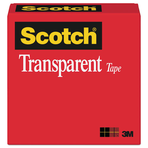 Image of Scotch® 600 Transparent Tape, 1" Core, 0.5" X 36 Yds, Transparent