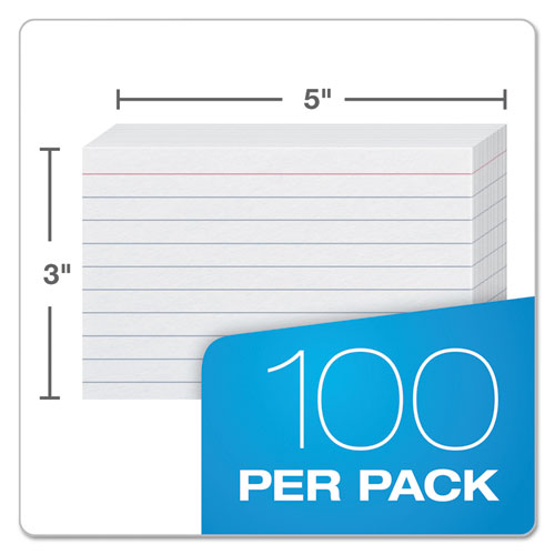 Image of Oxford 31EE Ruled Index Cards, 3 X 5, White, 100/pack