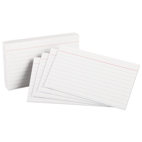 Image of Oxford 63500 Heavyweight Ruled Index Cards, 3 X 5, White, 100/pack