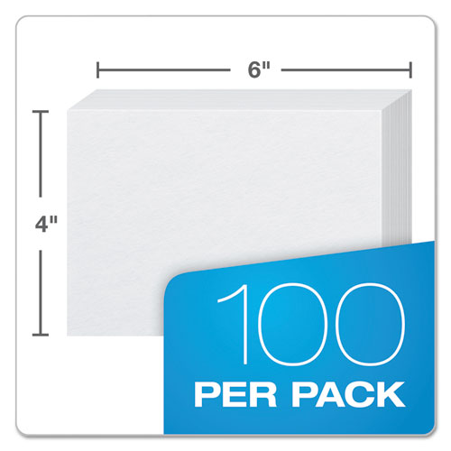 Image of Oxford 40EE Unruled Index Cards, 4 X 6, White, 100/pack