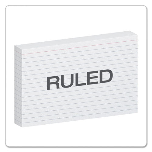 Image of Oxford 51EE Ruled Index Cards, 5 X 8, White, 100/pack