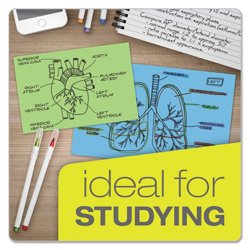 Image of Oxford 7420 BLU Unruled Index Cards, 4 X 6, Blue, 100/pack