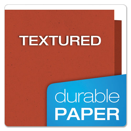 Image of Oxford 78511 Earthwise by Oxford 100% Recycled Twin-Pocket Folder, Accommodates (100) 11 x 8.5 Sheets, Red, 25/Box