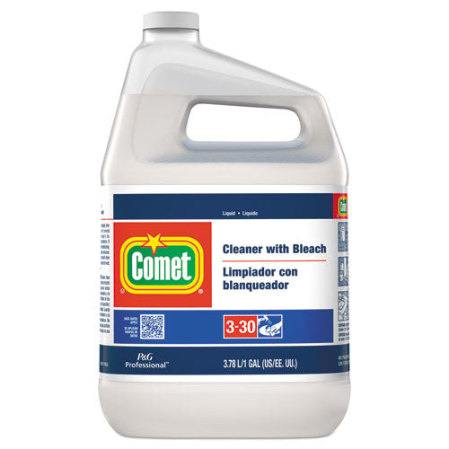 Image of Comet® 02291 Cleaner with Bleach, Liquid, (3) 1 gal Bottle, (1) Empty Bottle, (1) Trigger Sprayer/Carton