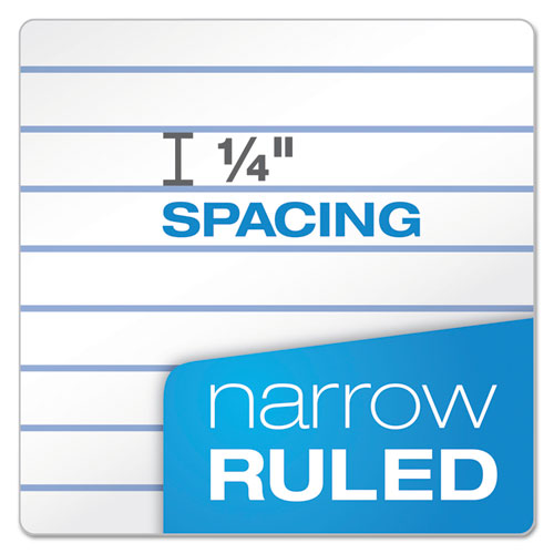 Image of TOPS 74108 Second Nature Single Subject Wirebound Notebooks, Narrow Rule, Green Cover, (80) 8 x 5 Sheets