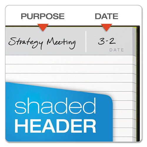 Image of Oxford 56897 Idea Collective Professional Wirebound Hardcover Notebook, 1-Subject, Medium/College Rule, Black Cover, (80) 8 x 5.5 Sheets