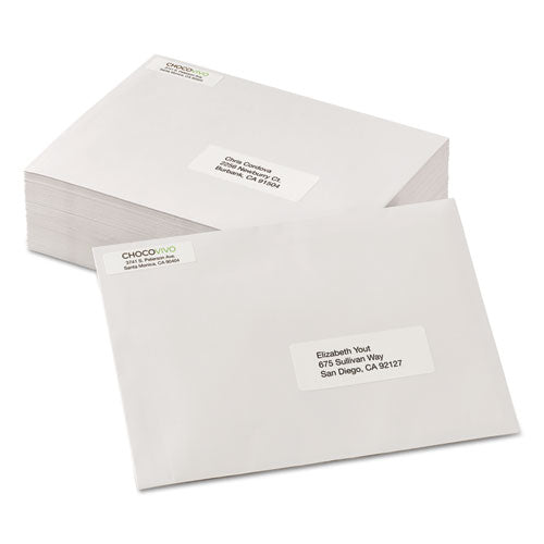 Image of Avery® 5967 White Address Labels W/ Sure Feed Technology For Laser Printers, Laser Printers, 0.5 X 1.75, White, 80/sheet, 250 Sheets/box
