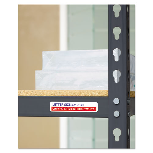 Image of Avery® 06577 Durable Permanent Id Labels With Trueblock Technology, Laser Printers, 0.63 X 3, White, 32/sheet, 50 Sheets/pack