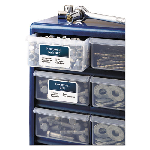 Image of Avery® 06578 Durable Permanent Id Labels With Trueblock Technology, Laser Printers, 2 X 2.63, White, 15/sheet, 50 Sheets/pack
