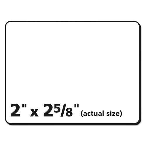 Image of Avery® 06578 Durable Permanent Id Labels With Trueblock Technology, Laser Printers, 2 X 2.63, White, 15/sheet, 50 Sheets/pack