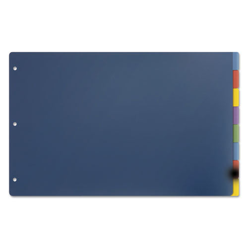 Image of Cardinal® 84251 Tabloid-Size Poly Index Divider, 8-Tab, 11 X 17, Assorted, 1 Set
