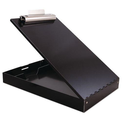 Image of Saunders 11018 Redi-Rite Aluminum Storage Clipboard, 1" Clip Capacity, Holds 8.5 x 11 Sheets, Black