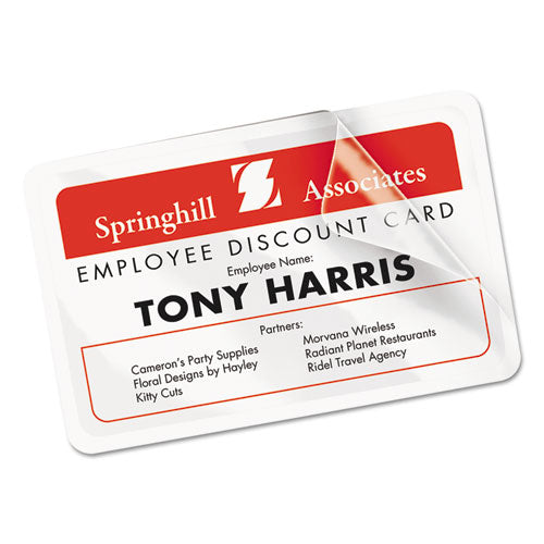 Image of Avery® 05361 Laminated Laser/inkjet Id Cards, 2 1/4 X 3 1/2, White, 30/box