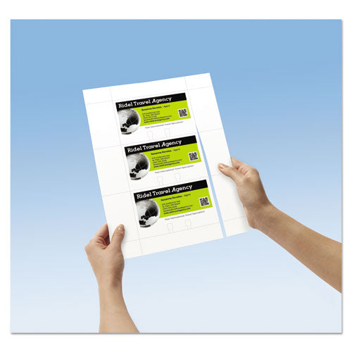 Image of Avery® 05386 Large Rotary Cards, Laser/inkjet, 3 X 5, White, 3 Cards/sheet, 150 Cards/box