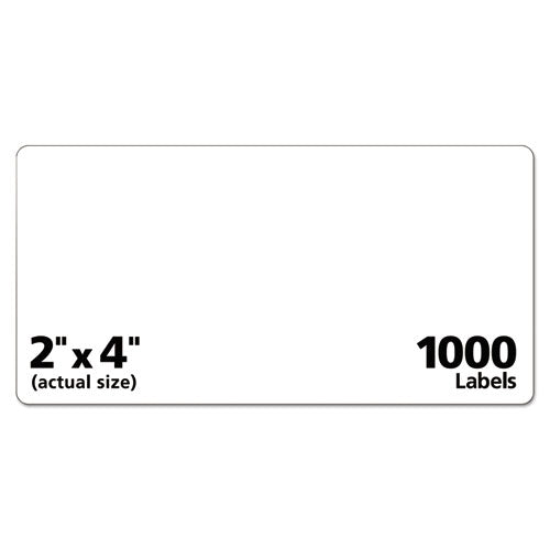 Image of Avery® 55163 Repositionable Shipping Labels W/sure Feed, Inkjet/laser, 2 X 4, White, 1000/box