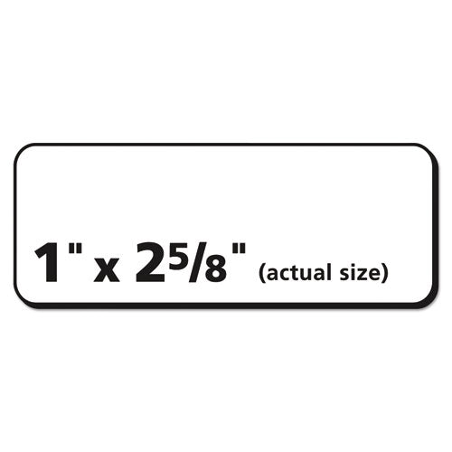 Image of Avery® 58160 Repositionable Address Labels w/SureFeed, Inkjet/Laser, 1 x 2.63, White, 750/BX