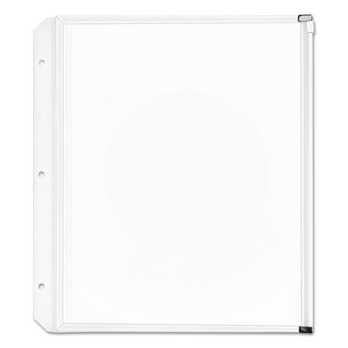 Image of Cardinal® 14201 Expanding Zipper Binder Pockets, 8.5 x 11, Clear, 3/Pack