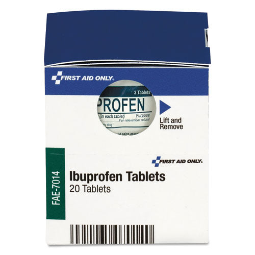 Image of First Aid Only FAE-7014 Over the Counter Pain Relief Medication for First Aid Cabinet, 20 Count