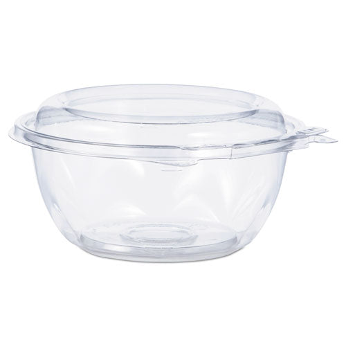 Image of Dart® CTR12BD SafeSeal Tamper-Resistant, Tamper-Evident Bowls with Dome Lid, 12 oz, 5.5" Diameter x 2.6" h, Clear, Plastic, 240/Carton