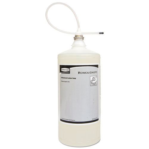 Image of Rubbermaid® Commercial 2018582 One Shot Antibacterial Enriched Lotion Soap Refill, Floral Scent, 800 mL, 4/Carton