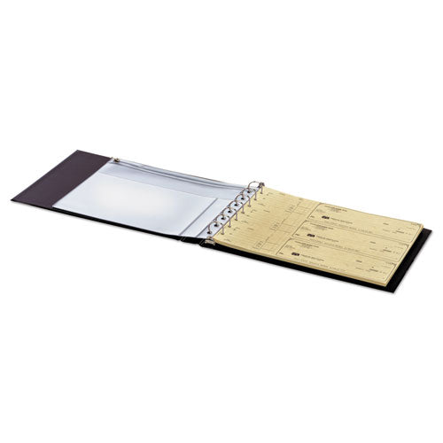 Image of Cardinal® 35000V3 Check Binder Seven-Ring D-Ring Reference, 7 Rings, 1" Capacity, Black