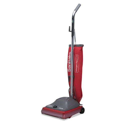 Image of Sanitaire® SC688B Tradition Upright Vacuum Sc688a, 12" Cleaning Path, Gray/red