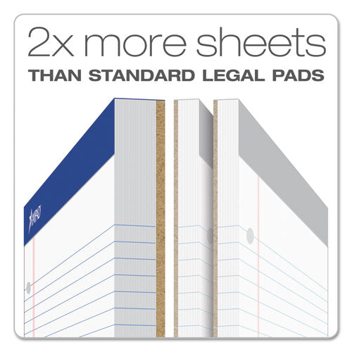 Image of Ampad® 20-244 Double Sheet Pads, Wide/Legal Rule, (100) White 8.5 x 11 Sheets