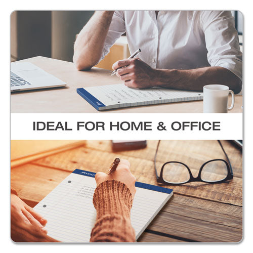 Image of Ampad® 20-244 Double Sheet Pads, Wide/Legal Rule, (100) White 8.5 x 11 Sheets