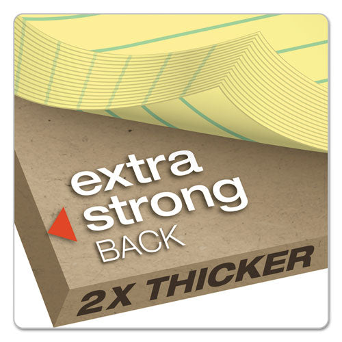 Image of Ampad® 20-246 Double Sheet Pads, Narrow Rule, (100) Canary Yellow 8.5 x 11 Sheets