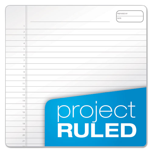 Image of Ampad® 20-813 Gold Fibre Wirebound Project Notes Pad, Gray Cover, Project-Management Format, (70) White 8.5 x 11 Sheets