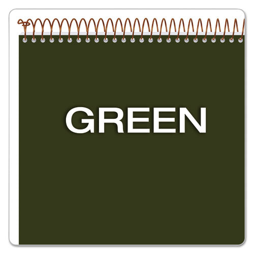 Image of Ampad® 20-811 Gold Fibre Wirebound Project Notes Pad, Green Cover, Project-Management Format, (70) White 8.5 x 11 Sheets