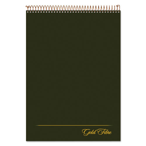 Image of Ampad® 20-811 Gold Fibre Wirebound Project Notes Pad, Green Cover, Project-Management Format, (70) White 8.5 x 11 Sheets