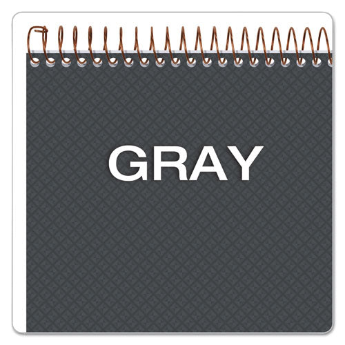 Image of Ampad® 20-813 Gold Fibre Wirebound Project Notes Pad, Gray Cover, Project-Management Format, (70) White 8.5 x 11 Sheets