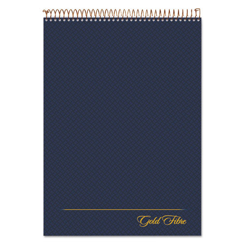 Image of Ampad® 20-815 Gold Fibre Wirebound Project Notes Pad, Navy Cover, Project-Management Format, (70) White 8.5 x 11 Sheets