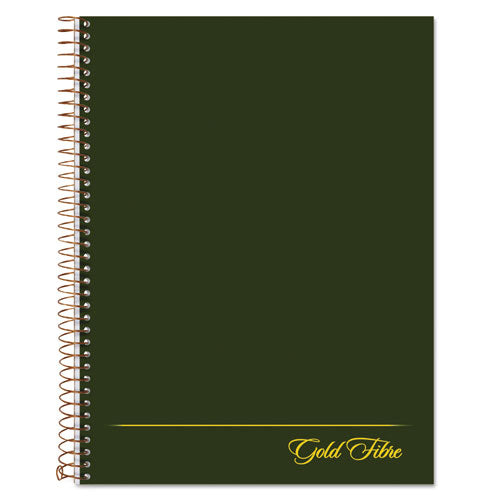 Image of Ampad® 20-816 Gold Fibre Wirebound Project Notes Book, Project-Management Format, Green Cover, (84) 9.5 x 7.25 Sheets