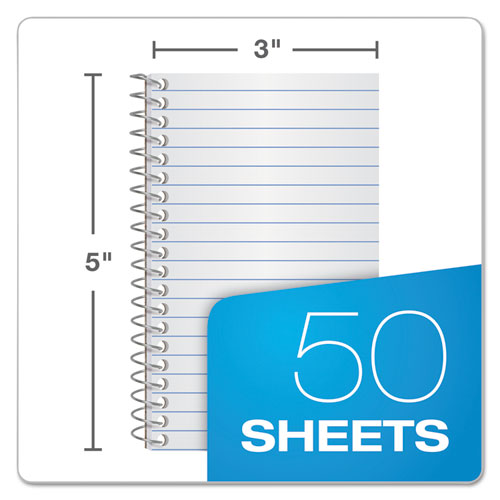 Image of Ampad® 25-095R Memo Books, Narrow Rule, Randomly Assorted Cover Color, (50) 5 x 3 Sheets
