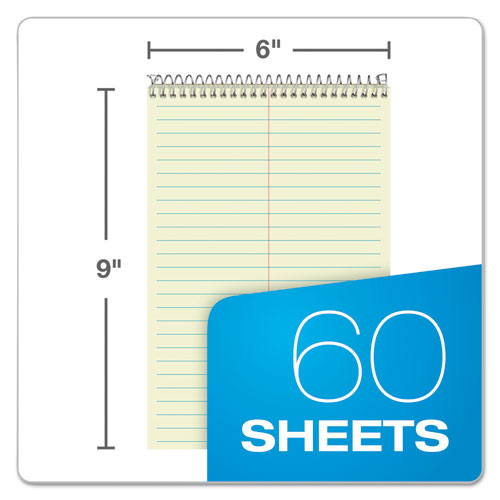 Image of Ampad® 25-270 Steno Pads, Tan Cover, Gregg Rule, (60) Green-Tint 6 x 9 Sheets