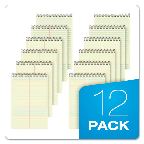 Image of Ampad® 25-270 Steno Pads, Tan Cover, Gregg Rule, (60) Green-Tint 6 x 9 Sheets