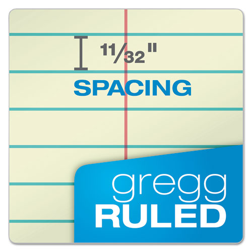 Image of Ampad® 25-274 Steno Pads, Tan Cover, Gregg Rule, (80) Green-Tint 6 x 9 Sheets