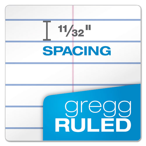 Image of Ampad® 25-280R Earthwise by Ampad Recycled Reporter's Notepad, White Cover, Gregg Rule, (70) White 4 x 8 Sheets